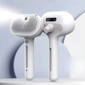 Escova Autolimpante Furly™ – Remove Pelos com Spray e Massagem para Pets