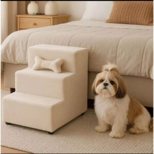 Escada 3 Degraus Impermeável em Suede para Cachorro e Gato ForPatas