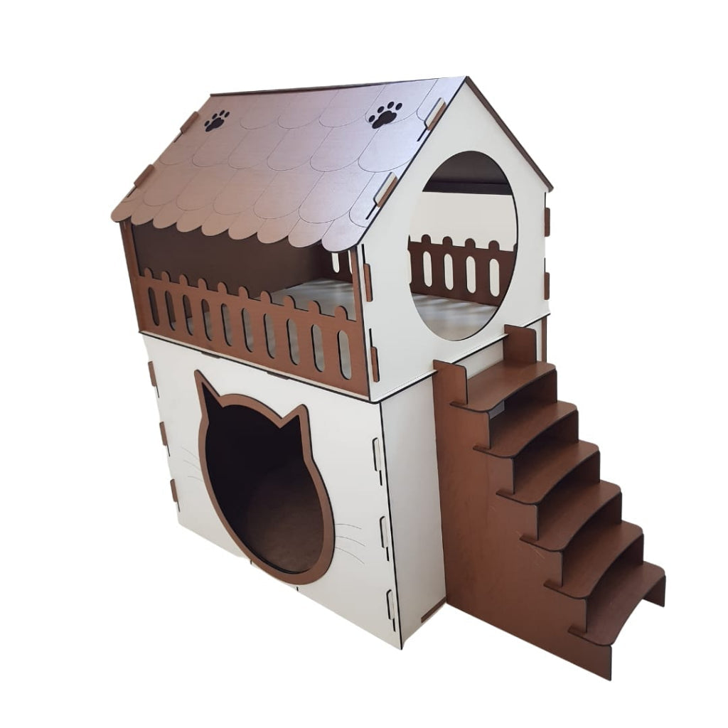 Casinha Duplex CatHouse™ – 2 Andares, Aventura e Conforto - Imagem 7