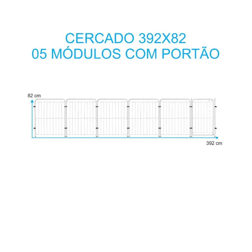 Cercado Pet Dobrável com Portão 82cm em Aço – Duty™ | Segurança Modular para Pets e Crianças - Imagem 10