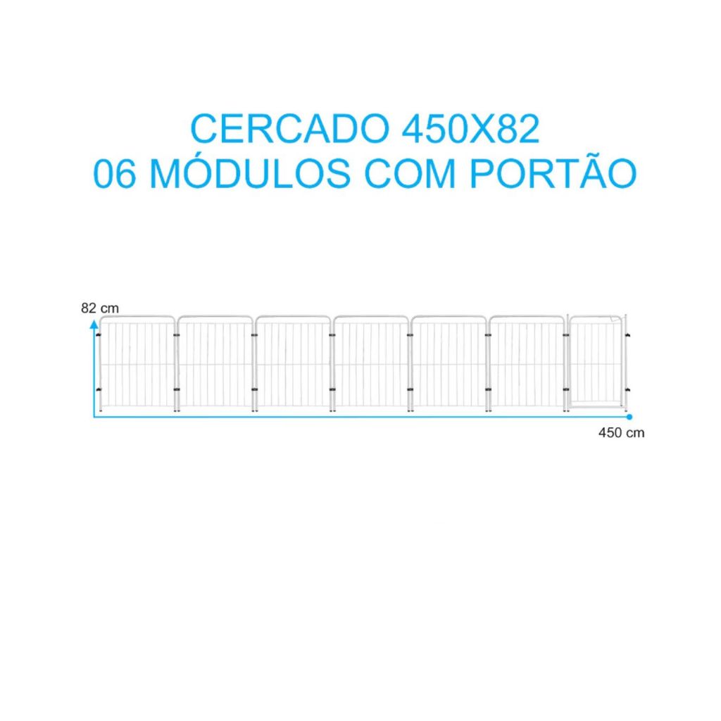 Cercado Pet Dobrável com Portão 82cm em Aço – Duty™ | Segurança Modular para Pets e Crianças - Imagem 11