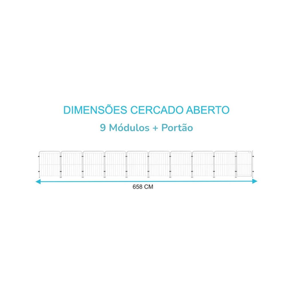 Cercado Pet Dobrável com Portão 82cm em Aço – Duty™ | Segurança Modular para Pets e Crianças - Imagem 13