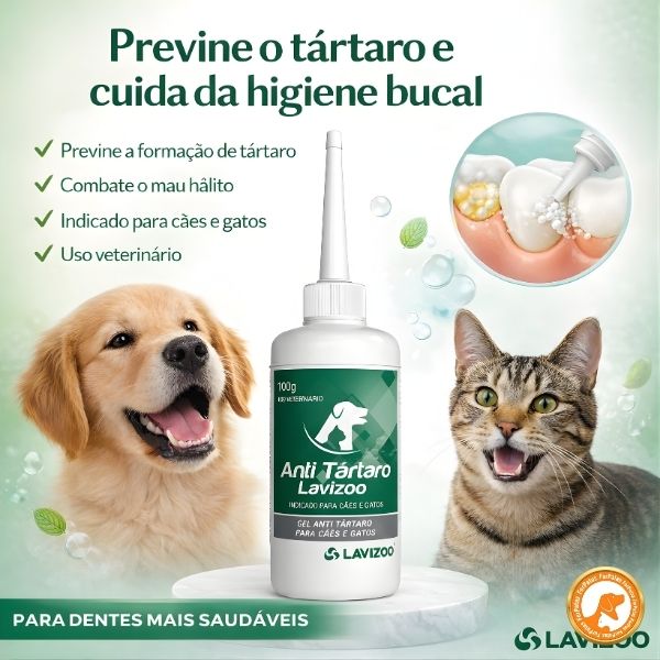 Gel Anti Tártaro Lavizoo + Dedeira – Higiene Bucal e Hálito Fresco para Pets | ForPatas - Imagem 4