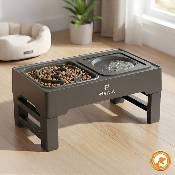 Alimentador Premium Elevado, Ajustável e Multifuncional com Comedouro Lento - Furrish™ - Imagem 2