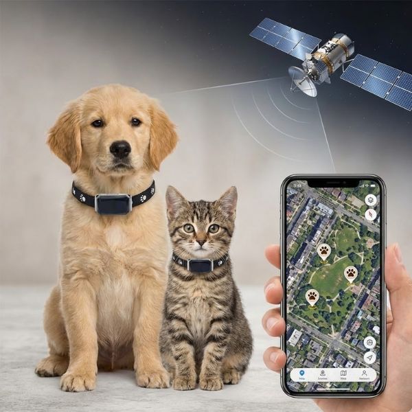 Coleira com GPS Rastreador em Tempo Real com Cerca Virtual para Cachorro e Gato Snouty™ - Imagem 4