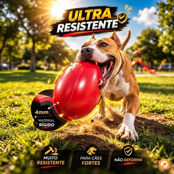 Brinquedo Mordedor Ovo Maluco para Cães – Barkify™ | Movimento Irregular e Alta Resistência