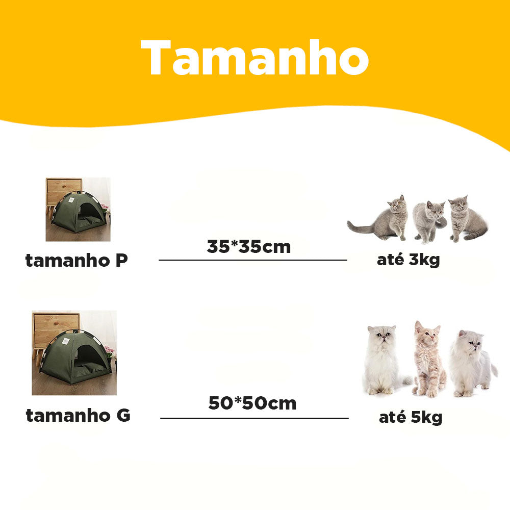 Cama Toca Barraca para Gato - Muttly™ - Imagem 6