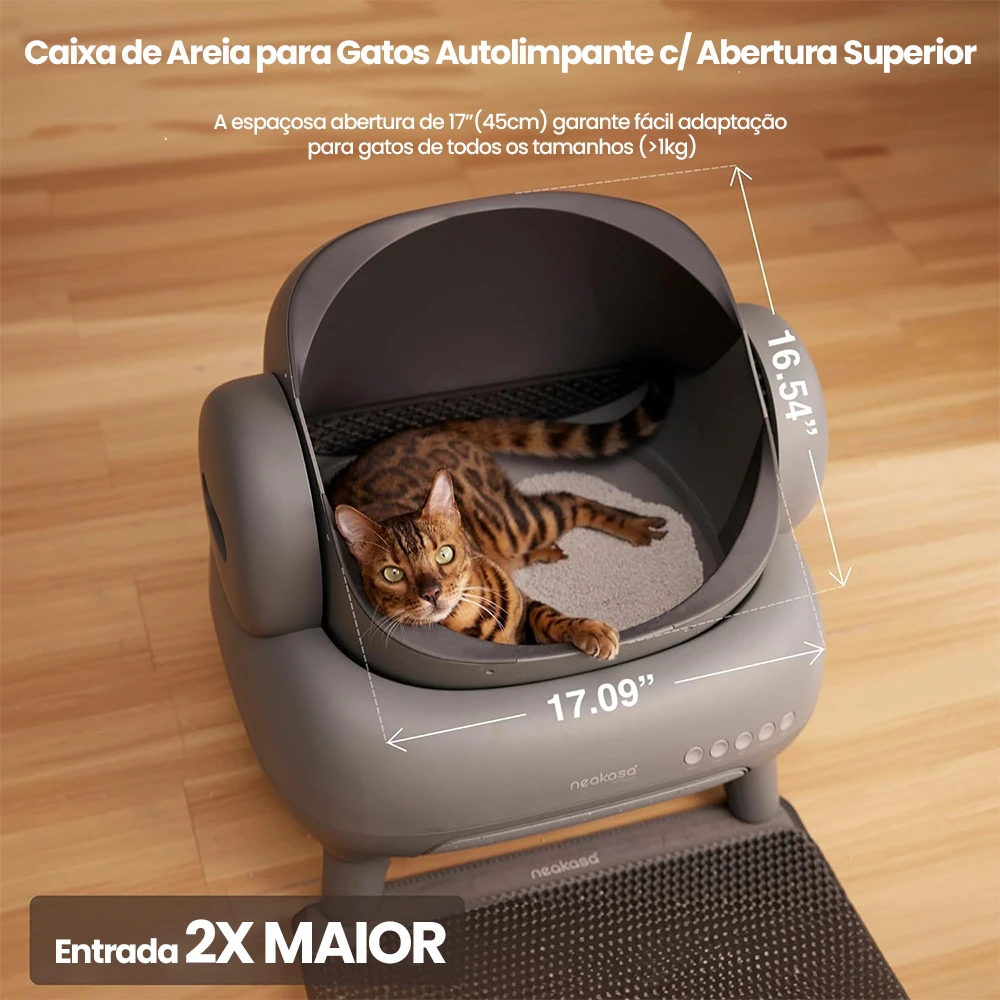 Caixa Neakasa autolimpante para gatos
