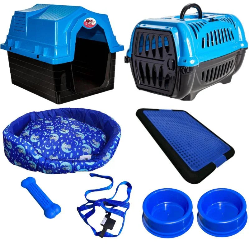 Kit Enxoval para Cachorro de Pequeno Porte com Cama Sanitário e Acessórios Lupzy - Imagem 2