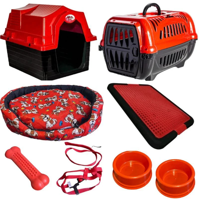 Kit Enxoval para Cachorro de Pequeno Porte com Cama Sanitário e Acessórios Lupzy - Imagem 3