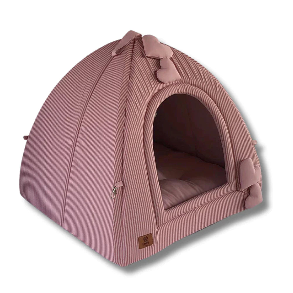Cama Toquinha Pet Iglu Luxo com Almofada Removível para Cães e Gatos – CozyIglu™ | Aconchego Premium - Imagem 2
