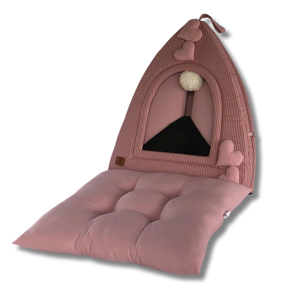 Cama Toquinha Pet Iglu Luxo com Almofada Removível para Cães e Gatos – CozyIglu™ | Aconchego Premium - Imagem 4