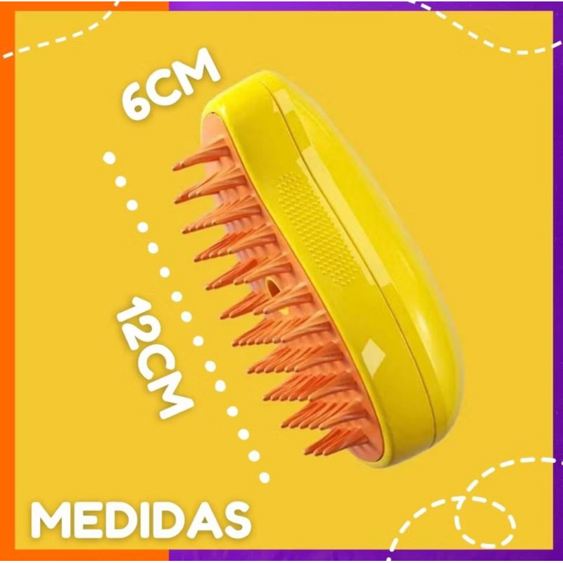 Escova a Vapor Recarregável 3 em 1 para Pets - Imagem 5