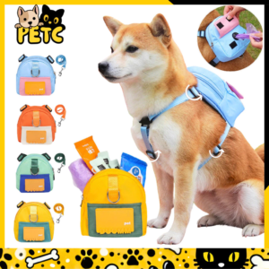 Mochila Pet Impermeável com Guia – PETC™ | Para Cães de Pequeno e Médio Porte