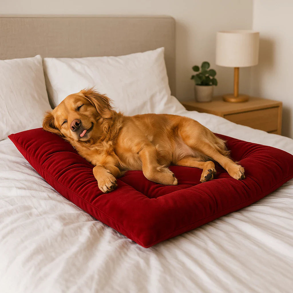 Colchão Pet Luxo com Capitonê ForPatas™ – Conforto Macio e Sofisticação em Várias Cores - Imagem 2