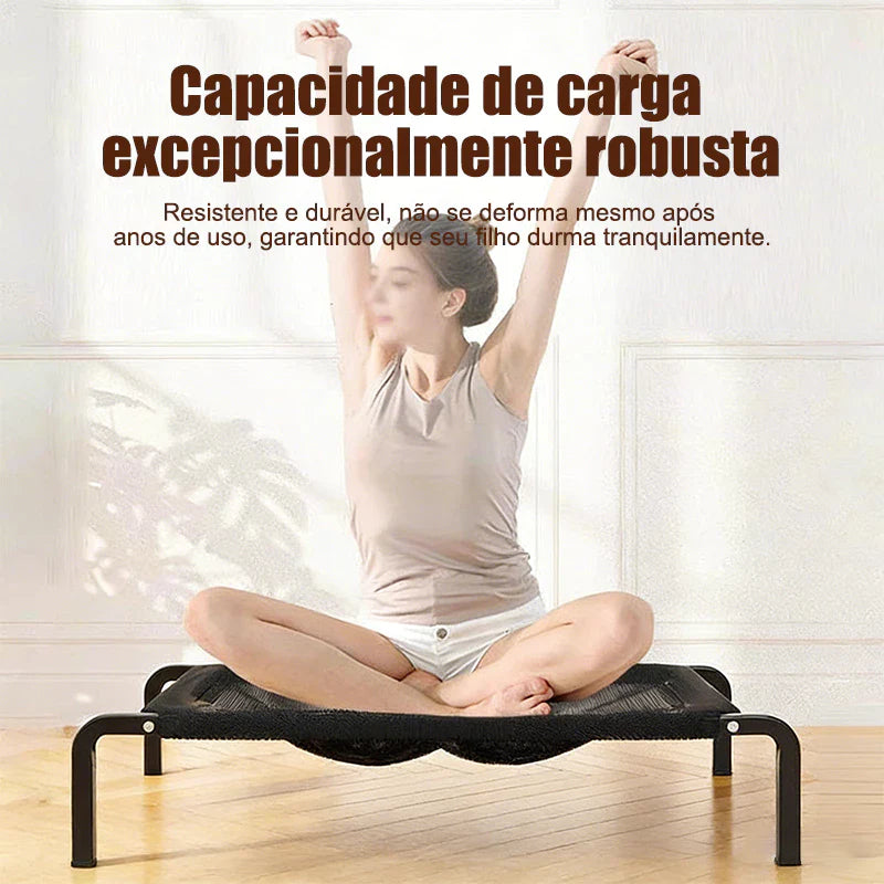 Cama Pet Suspensa Impermeável Elevada para Verão e Viagem – CoolLift™ Conforto Respirável até 80kg - Imagem 3