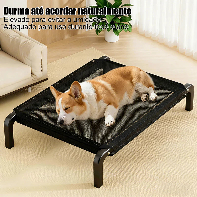Cama Pet Suspensa Impermeável Elevada para Verão e Viagem – CoolLift™ Conforto Respirável até 80kg - Imagem 2