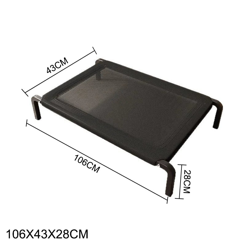 Cama Pet Suspensa Impermeável Elevada para Verão e Viagem – CoolLift™ Conforto Respirável até 80kg - Imagem 7