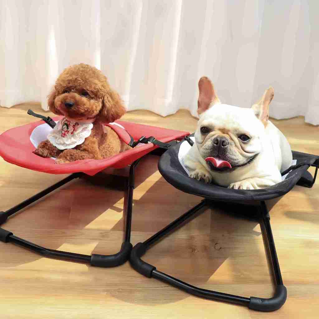 Cama Balanço em Tela Preta para Cães e Gatos Pequenos e Médios – Snouty™ | Conforto Suspenso e Relaxamento Diário - Imagem 4