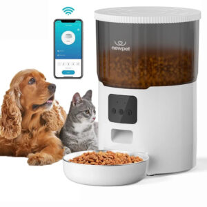 Alimentador Automático 4L Programável com Gravação de Voz para Cachorro e Gato Newpet™