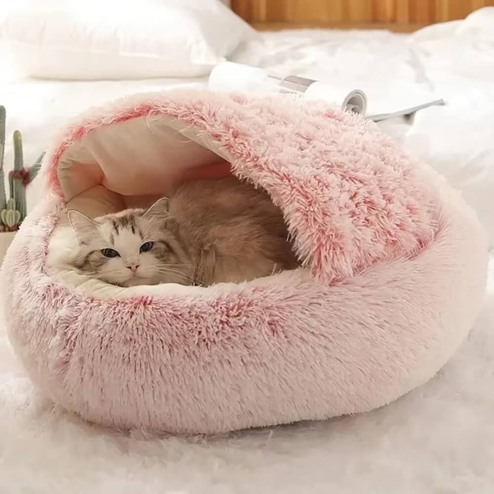Cama Toca Anti Ansiedade de Pelúcia para Gatos PETZO - Imagem 9