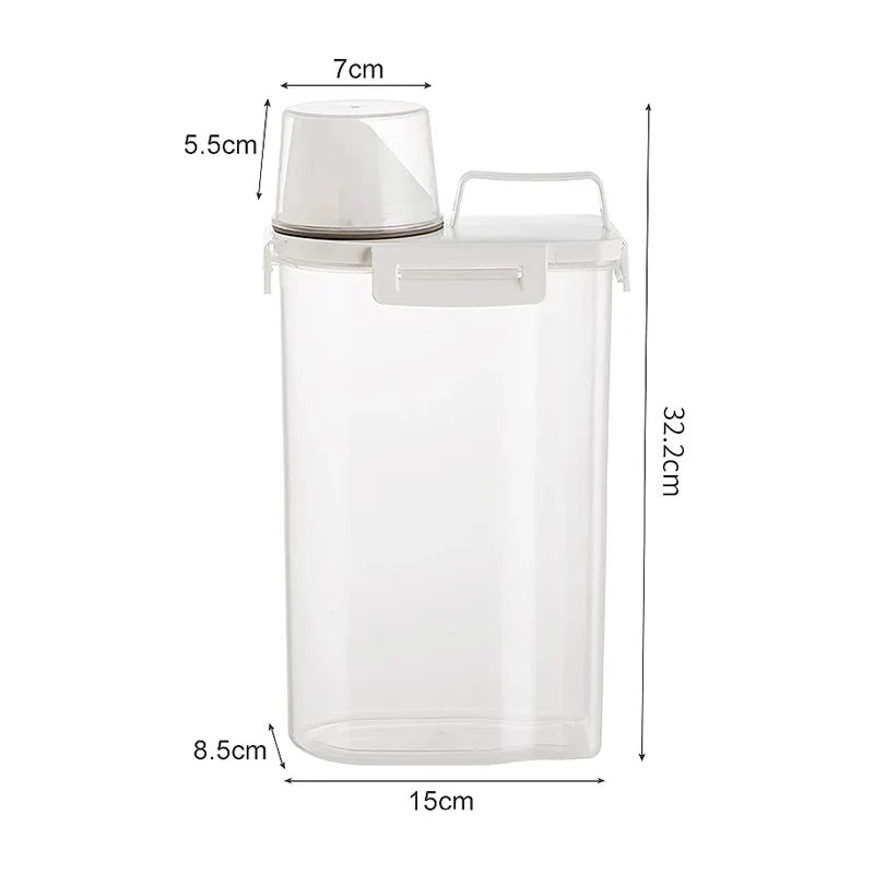 Tanque Hermético para Ração 1.8L, 2.5L e 3.0L – Lupzy™ | Alimentos Sempre Frescos e Protegidos - Imagem 7