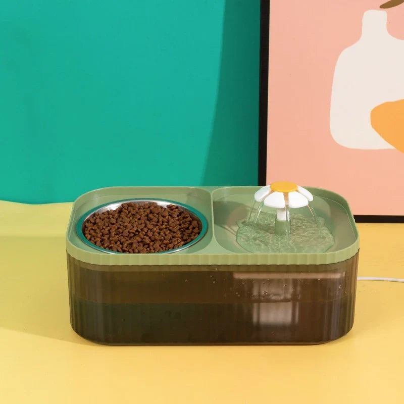 Fonte de Água 2 em 1 para Gatos com Tigela Inox – Lupzy™ | Hidratação Saudável Diária - Imagem 3