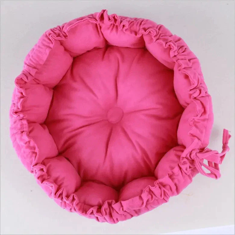 Caminha Pet Redonda Ajustável com Almofada de Coração – Lupzy™ Londres | Aconchego que Abraça - Imagem 2